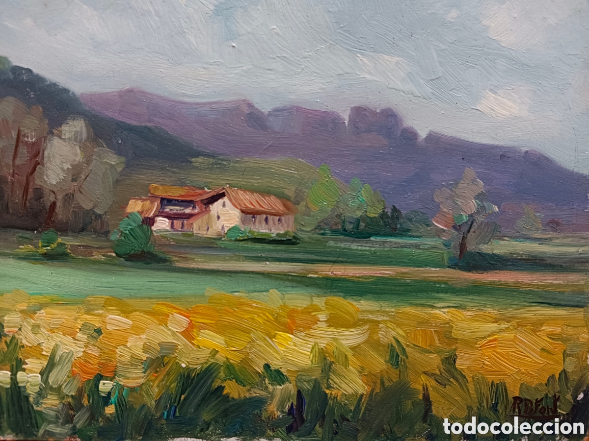 Kunst: Ram&oacute;n Dur&aacute;n Font,1939, &oacute;leo sobre madera, paisaje