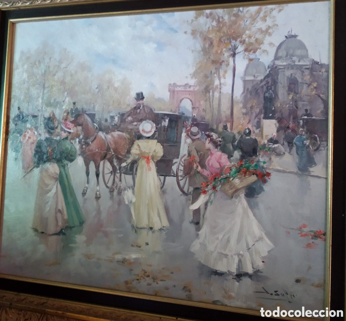 Arte: Cuadri j.soler en perfecto estado - Foto 2