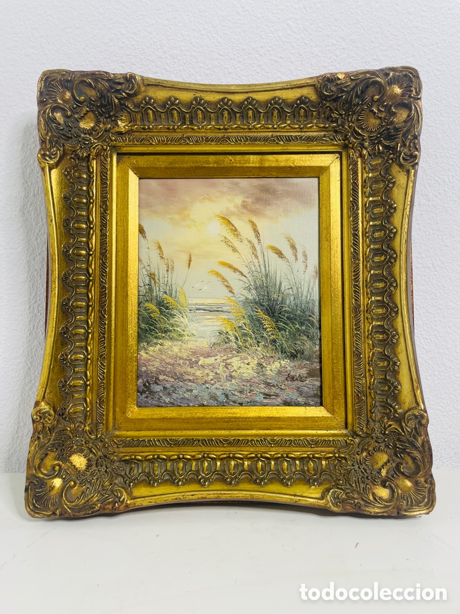 Arte: Cuadro &oacute;leo antiguo firmado Eric - Foto 2