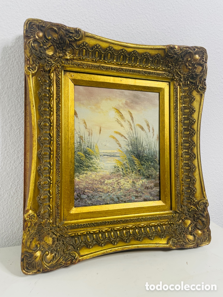 Arte: Cuadro &oacute;leo antiguo firmado Eric - Foto 6