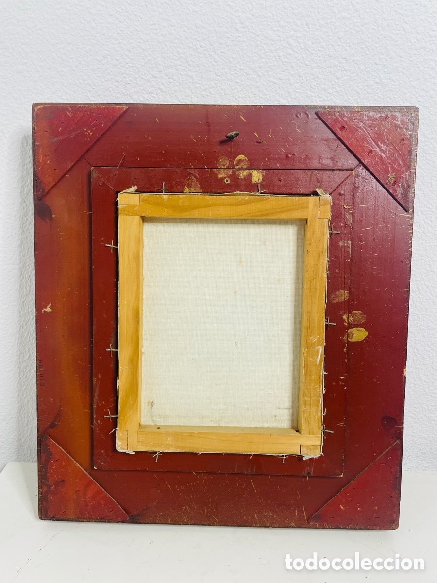 Arte: Cuadro &oacute;leo antiguo firmado Eric - Foto 9