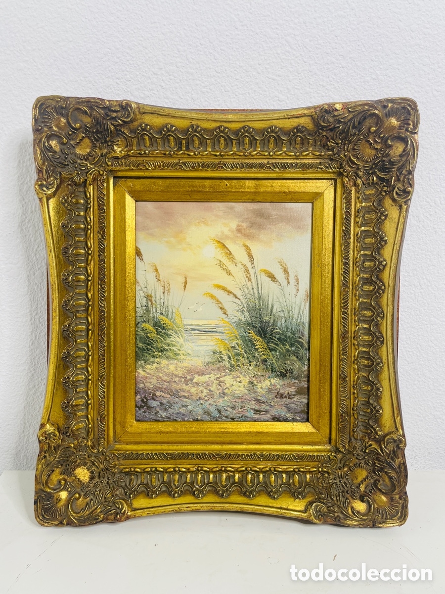 Arte: Cuadro &oacute;leo antiguo firmado Eric - Foto 1