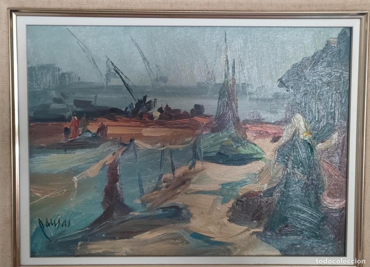 Arte: CUADRO &Oacute;LEO DEL PINTOR JORDI PAUSAS MESTRE (BARCELONA 1945) Marina
