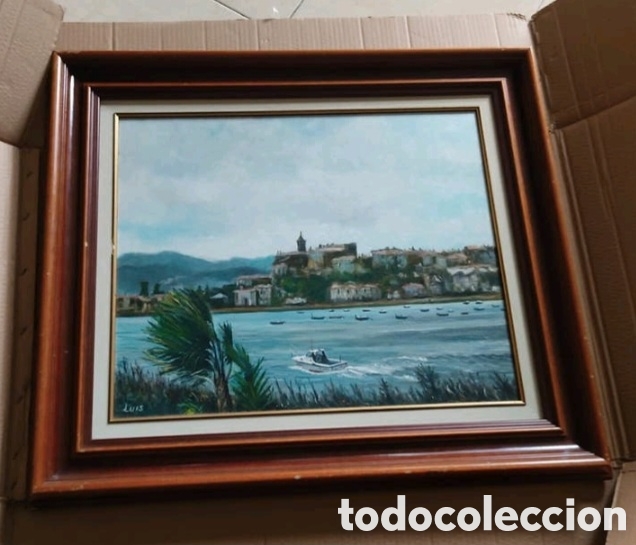 Arte: Oleo enmarcado hondarribia - Foto 1