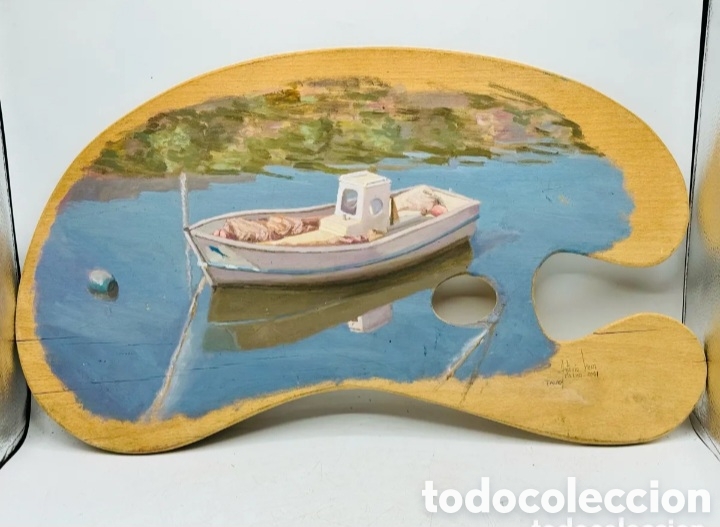 Arte: Oleo sobre paleta pintor - Foto 2