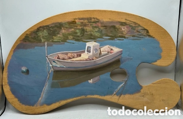 Arte: Oleo sobre paleta pintor - Foto 6