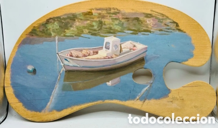Arte: Oleo sobre paleta pintor - Foto 1