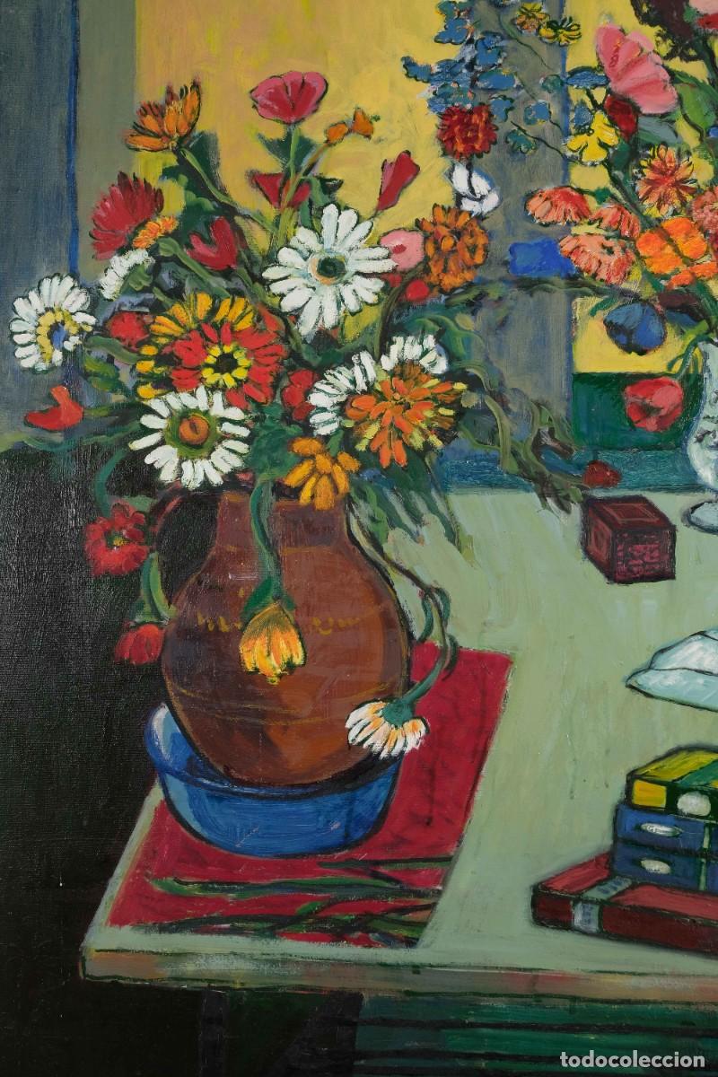Arte: &Oacute;leo sobre lienzo, bodeg&oacute;n sin firmar - Foto 2