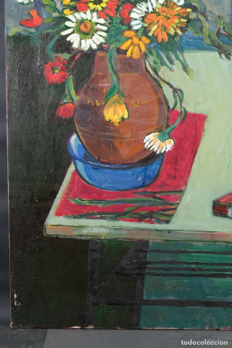 Arte: &Oacute;leo sobre lienzo, bodeg&oacute;n sin firmar - Foto 6