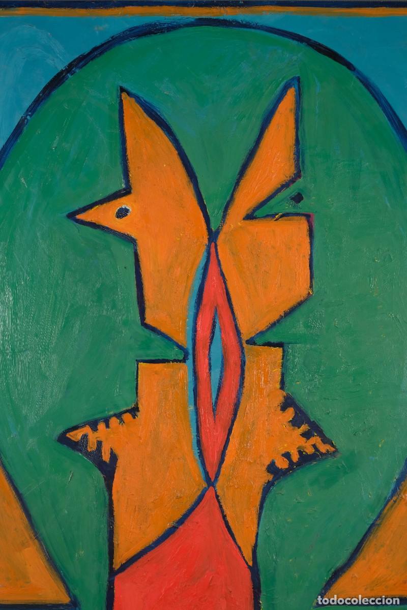 Arte: &Oacute;leo sobre tablex, Composici&oacute;n sin firmar - Foto 9