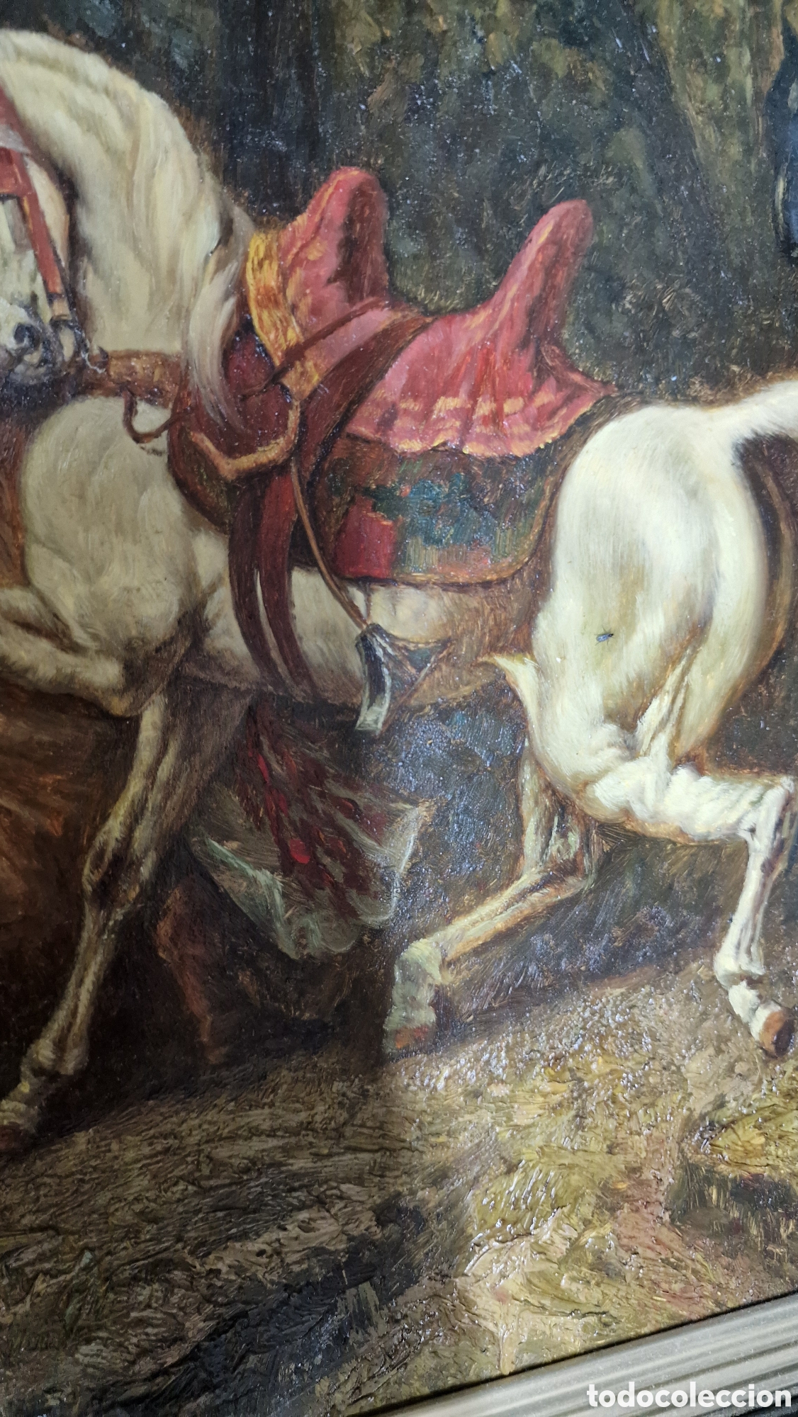 Arte: R&Eacute;PLICA &Aacute;RABE EN LA MARCHA DE ADOLF SCHREYER SOBRE TABLA - Foto 9
