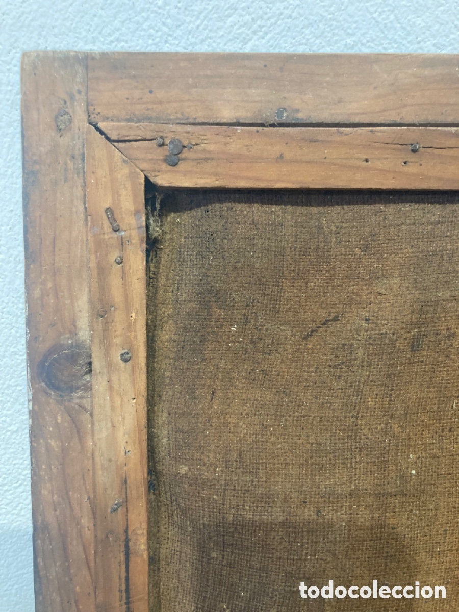 Arte: Marco antiguo con pintura - Foto 18