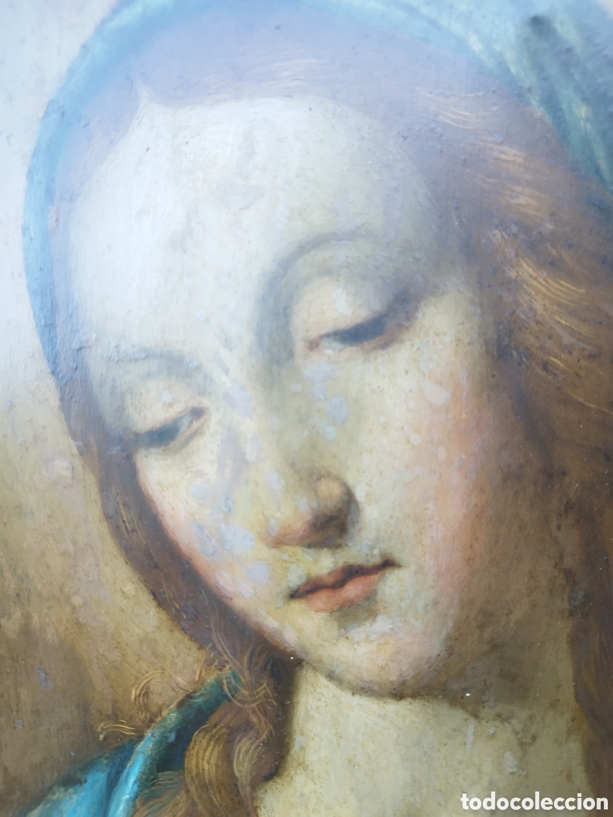Arte: Cuadro &oacute;leo sobre cobre Madonna - Foto 4