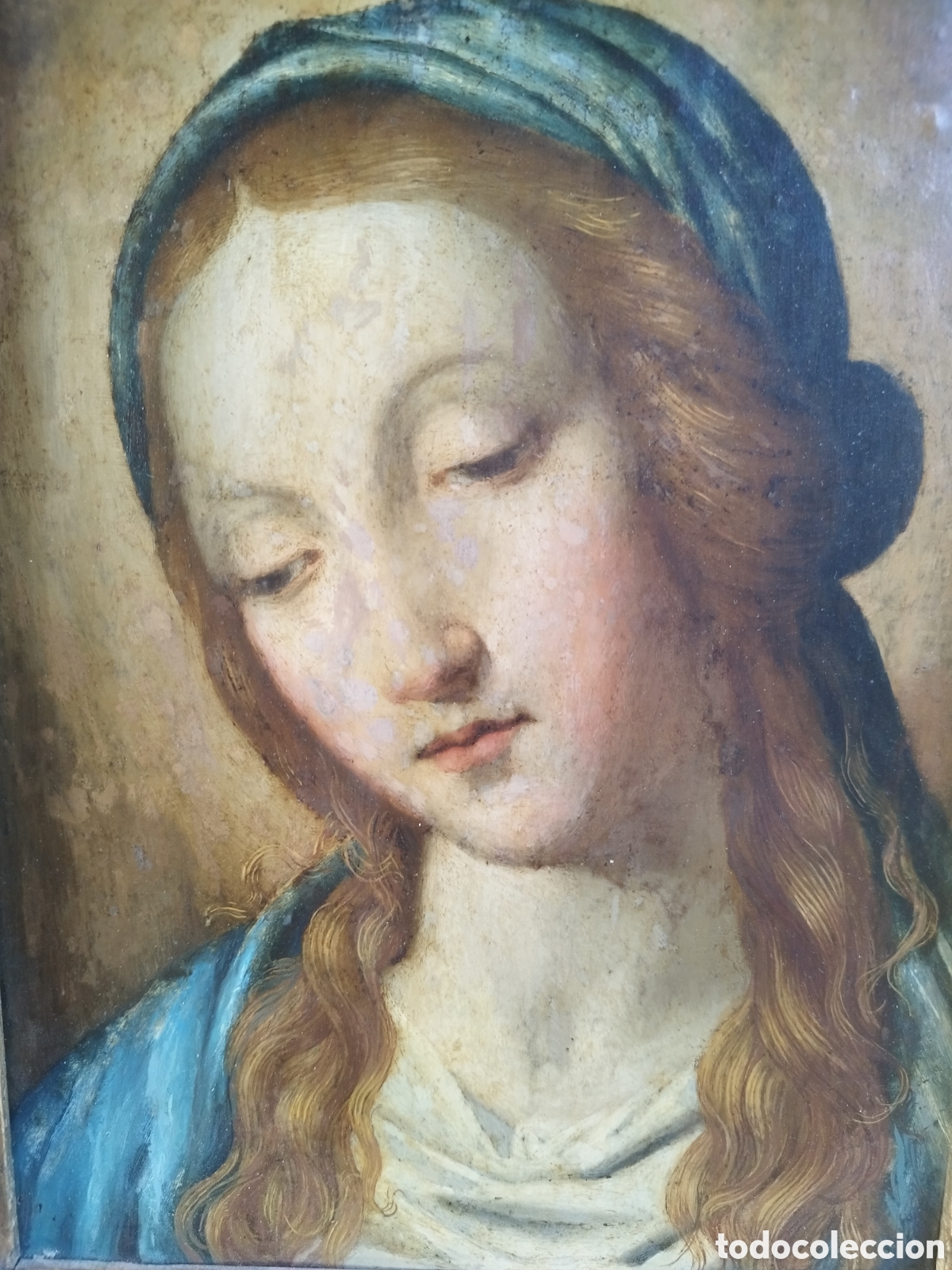 Arte: Cuadro &oacute;leo sobre cobre Madonna - Foto 12