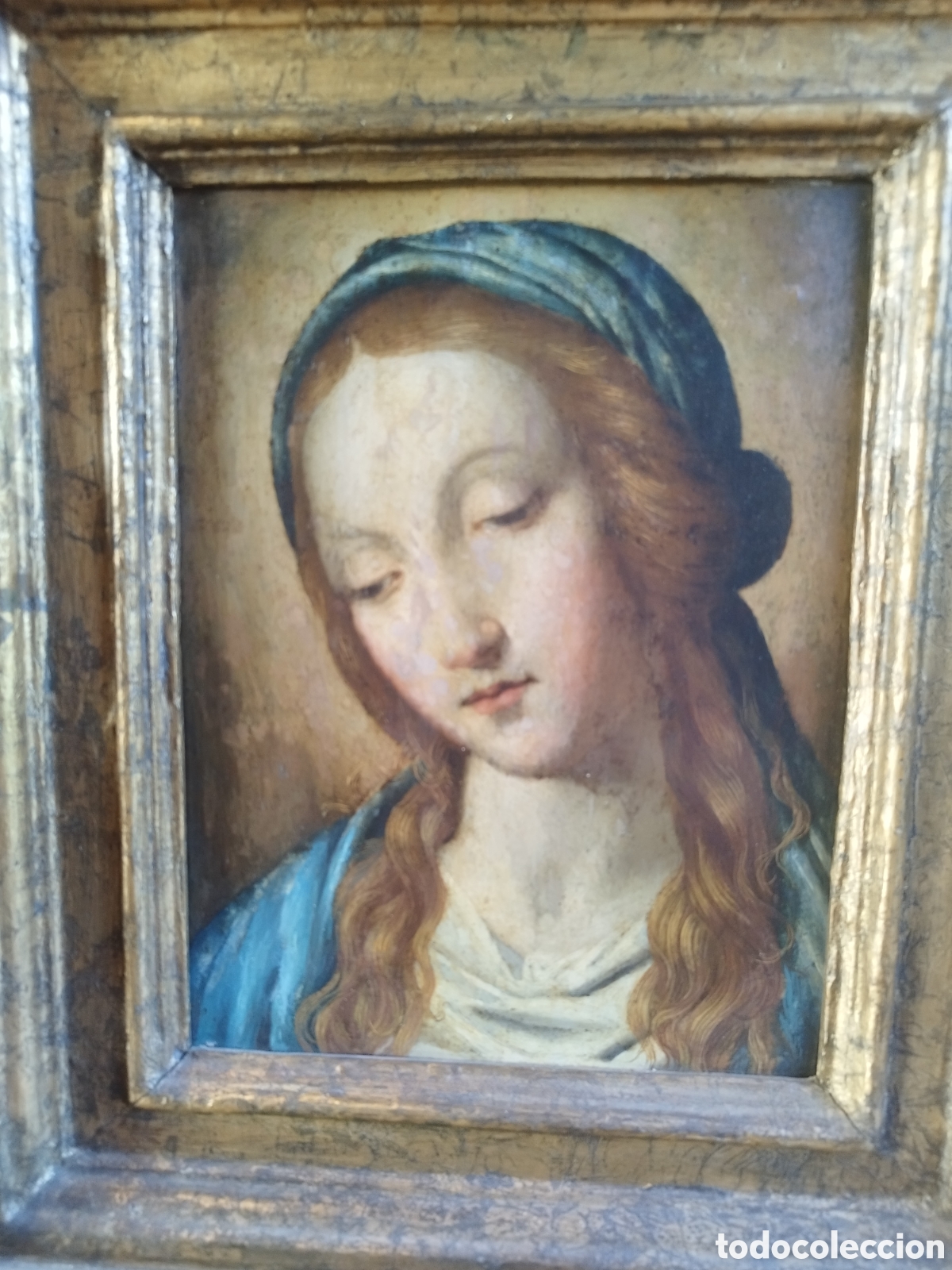 Arte: Cuadro &oacute;leo sobre cobre Madonna - Foto 13