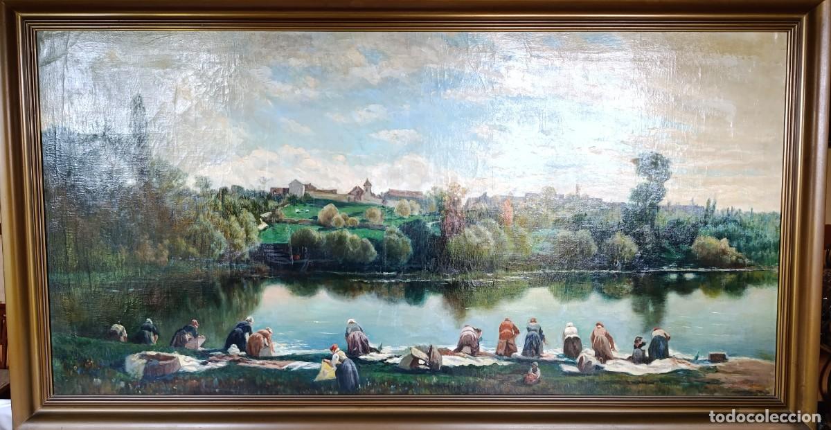 Arte: Copia de &rdquo;Las lavanderas de la Varenne&rdquo; realizada por copista oficial del Museo del Prado