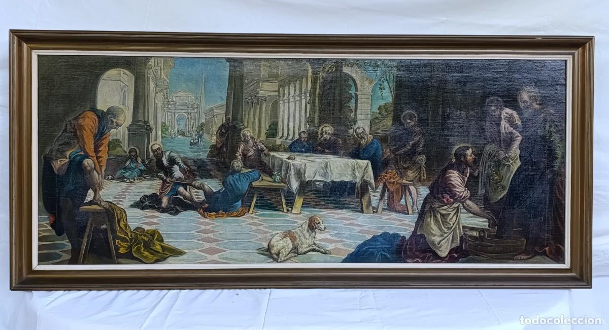 Arte: &rdquo;El lavatorio&rdquo; de Tintoretto por copista oficial del Museo del Prado