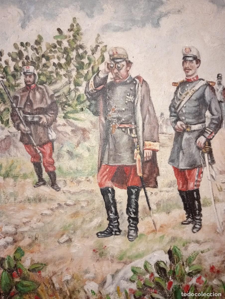Arte: Cuadro sobre la 3 guerra Carlista - Foto 2