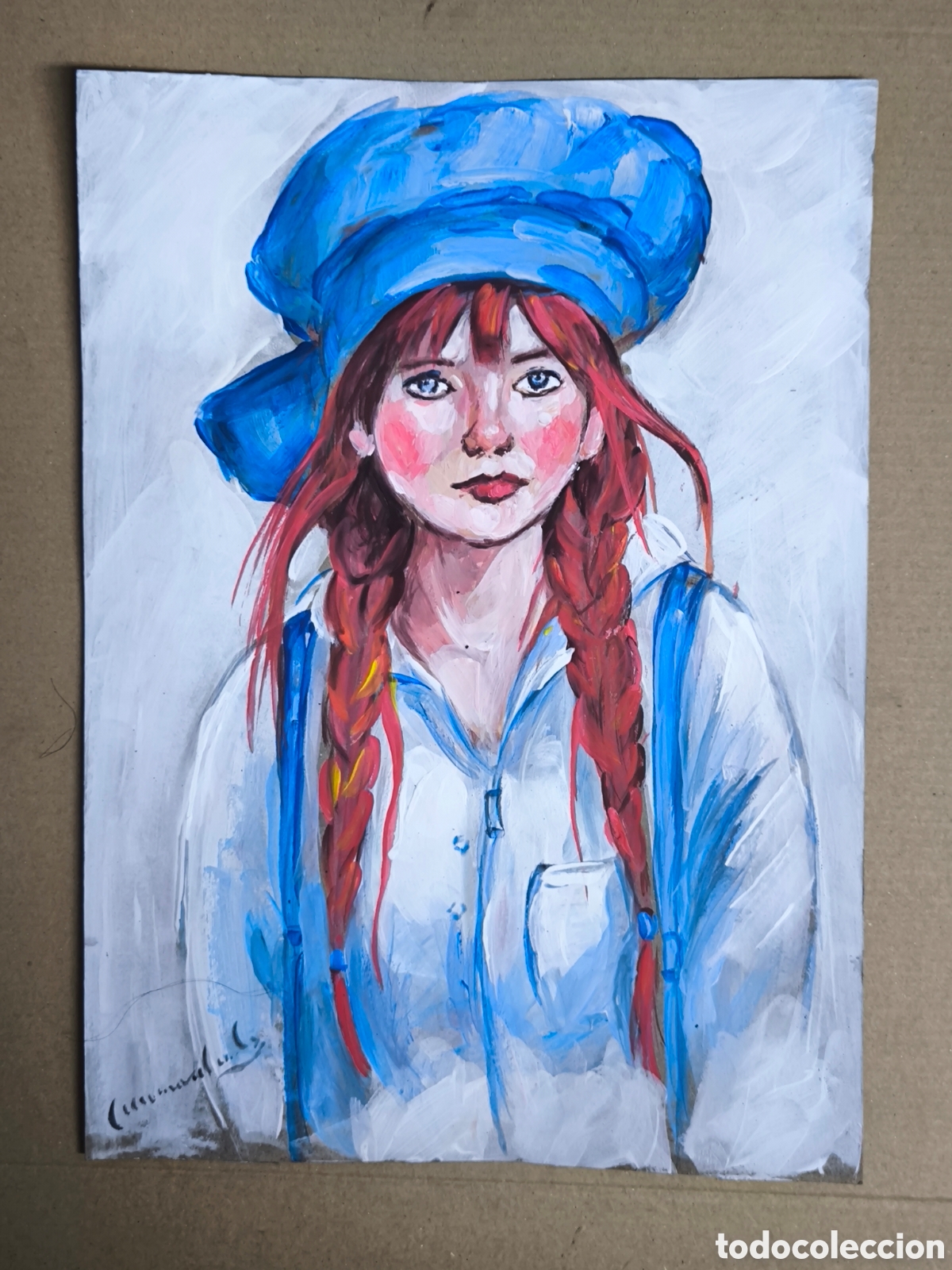 Arte: Chica pelirroja de Siberia ( expresionismo )