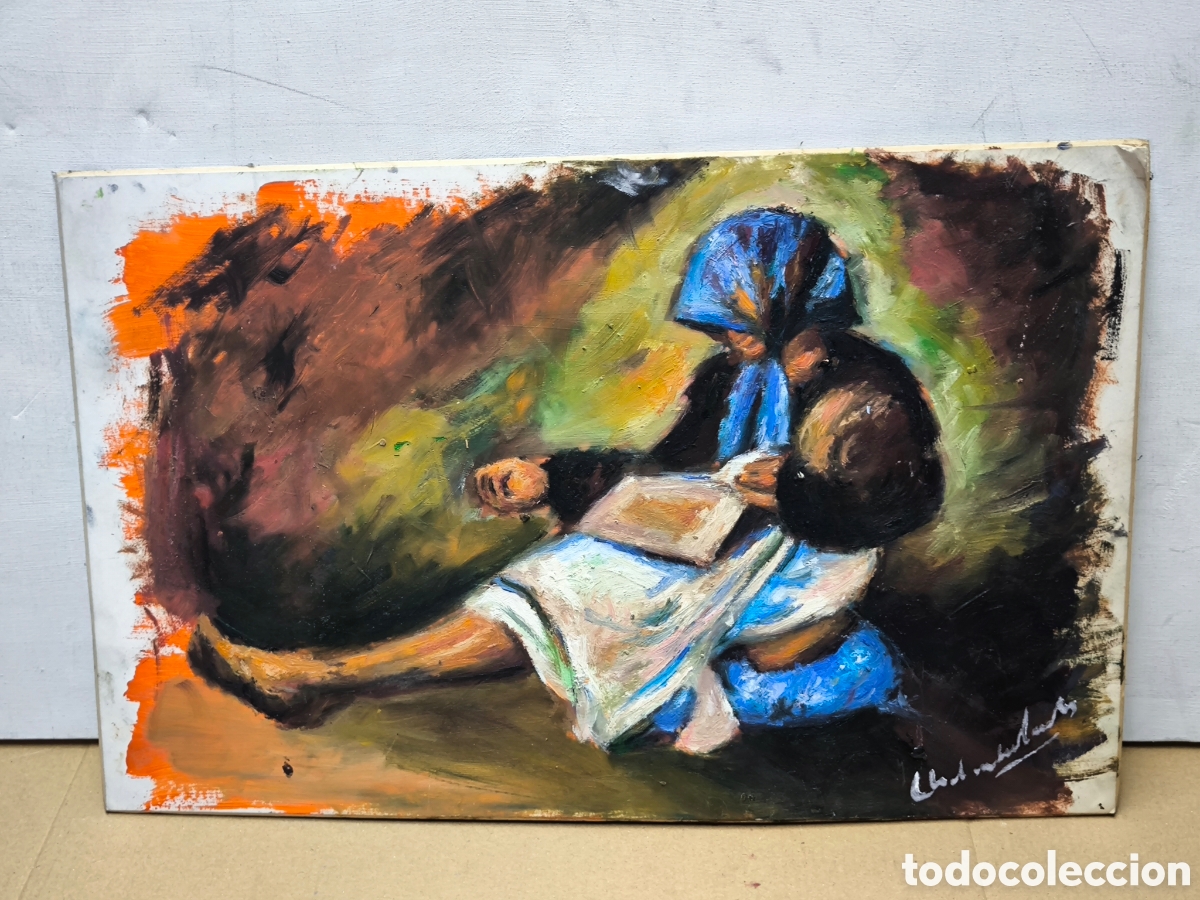 Arte: Mujer mayor en la calle pidiendo ayuda ( expresionismo)