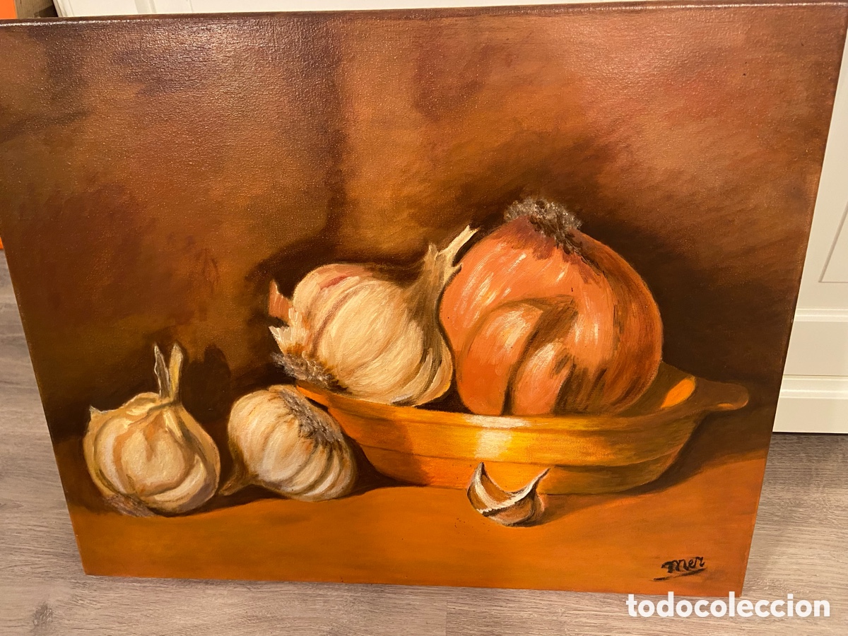 Arte: Bodegon oleo sobre lienzo - Foto 1