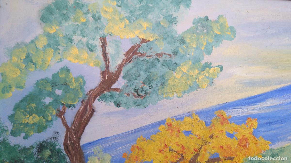 Arte: Cuadro con paisaje al &oacute;leo. - Foto 7