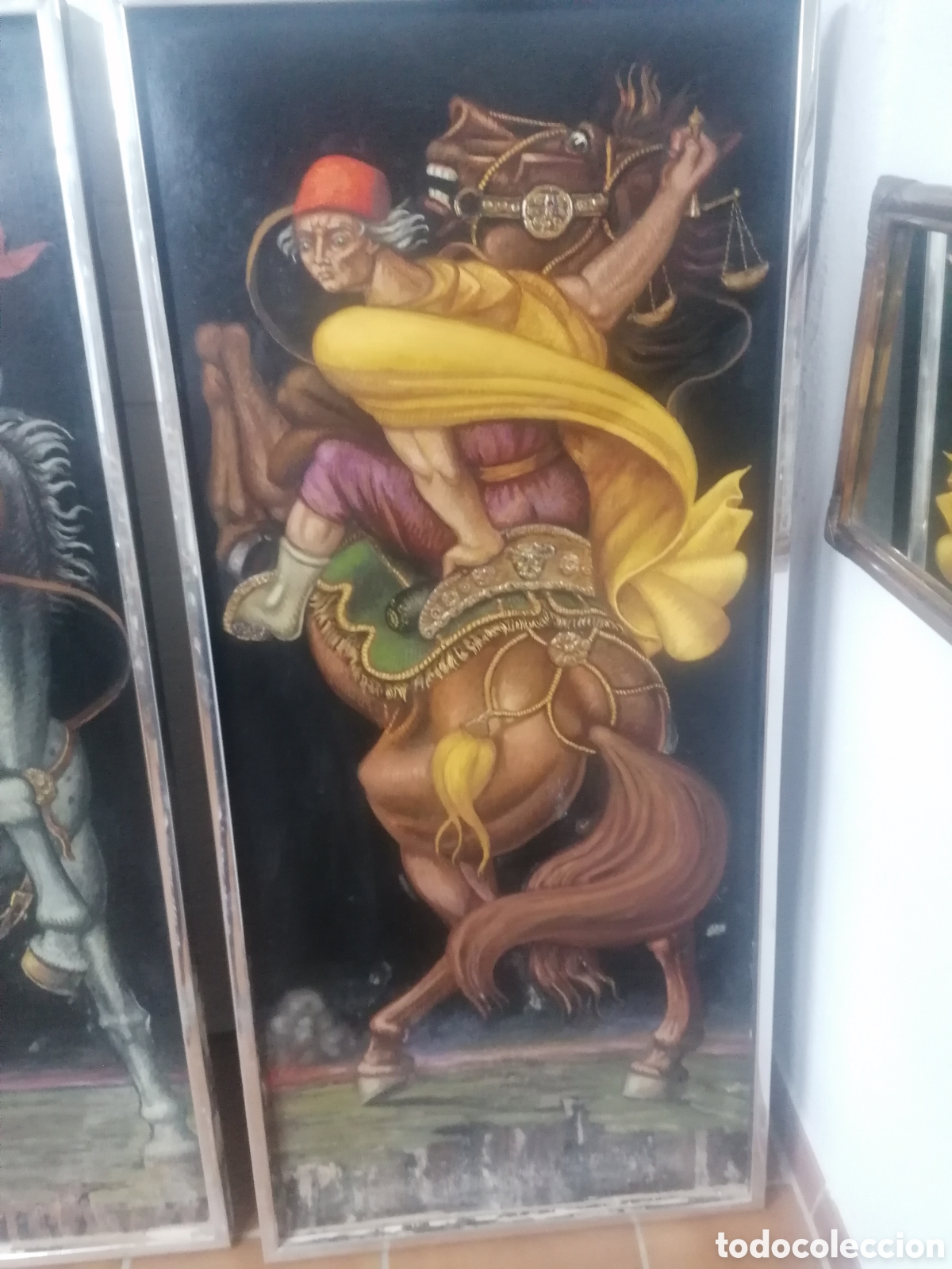 Arte: &Oacute;leo sobre tabla &rdquo; 4 jinetes del apocalipsis&rdquo; - Foto 2