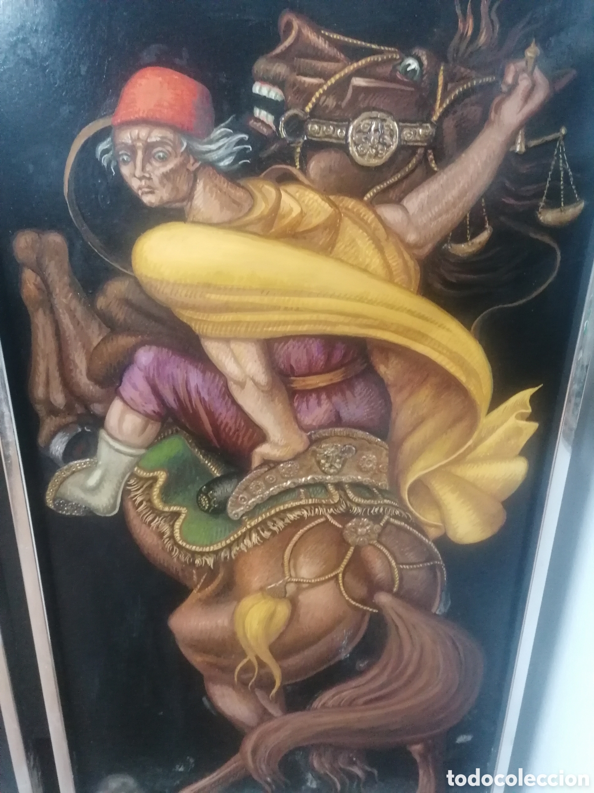 Arte: &Oacute;leo sobre tabla &rdquo; 4 jinetes del apocalipsis&rdquo; - Foto 3