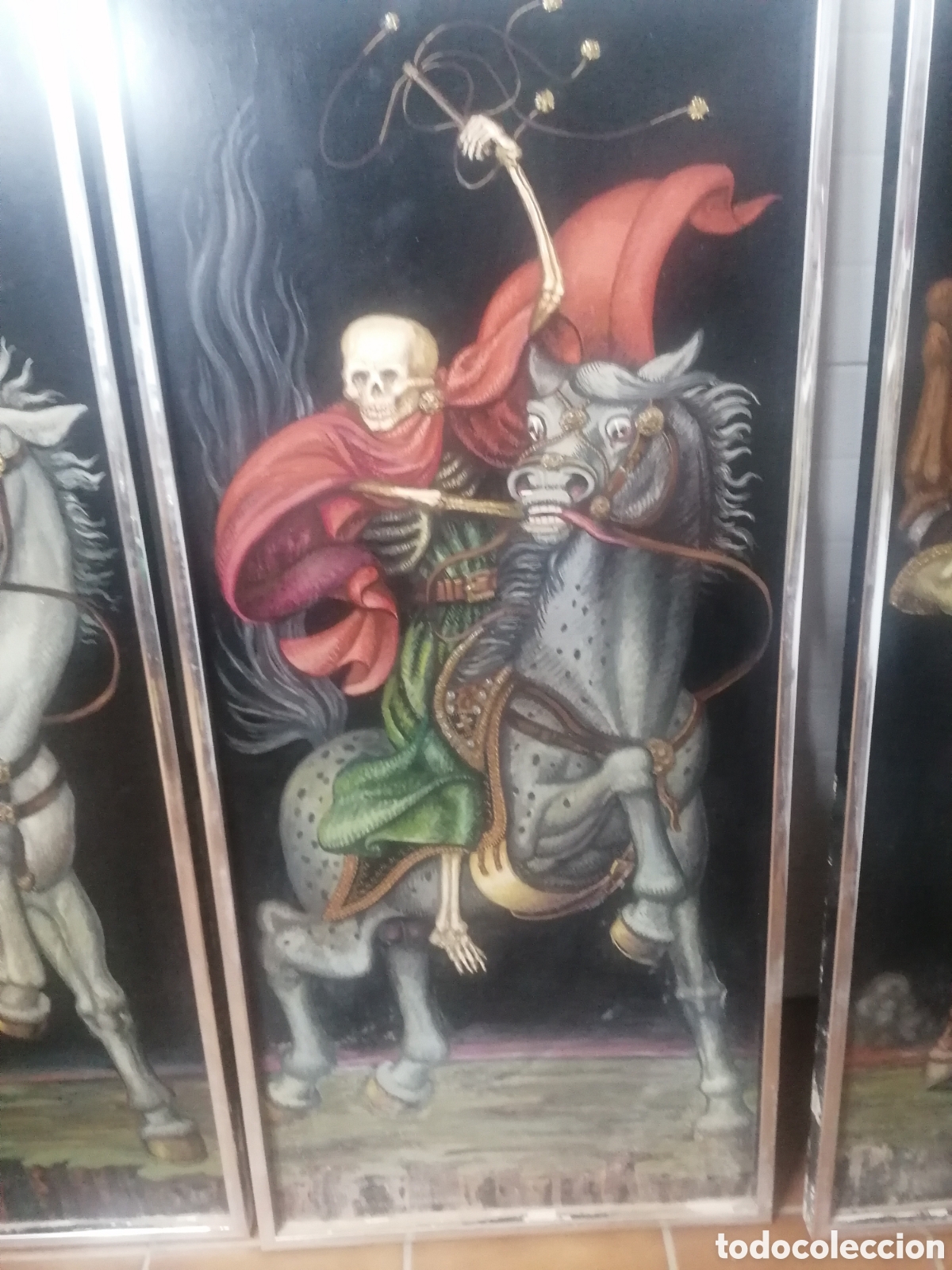 Arte: &Oacute;leo sobre tabla &rdquo; 4 jinetes del apocalipsis&rdquo; - Foto 4