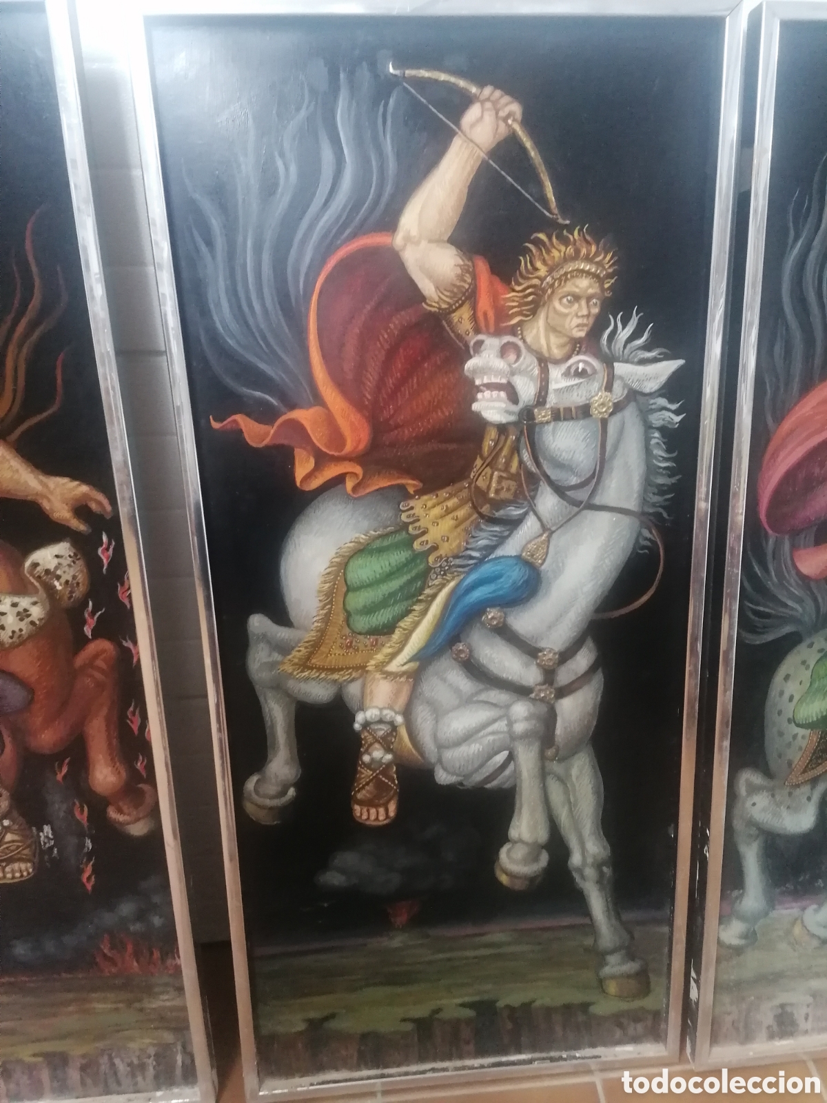 Arte: &Oacute;leo sobre tabla &rdquo; 4 jinetes del apocalipsis&rdquo; - Foto 6