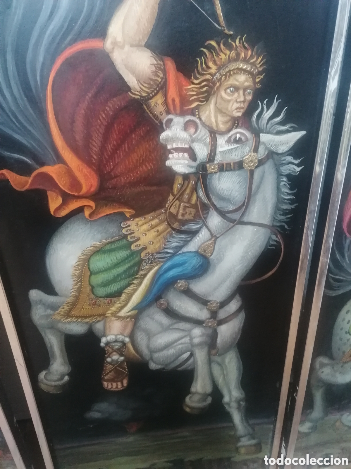 Arte: &Oacute;leo sobre tabla &rdquo; 4 jinetes del apocalipsis&rdquo; - Foto 7