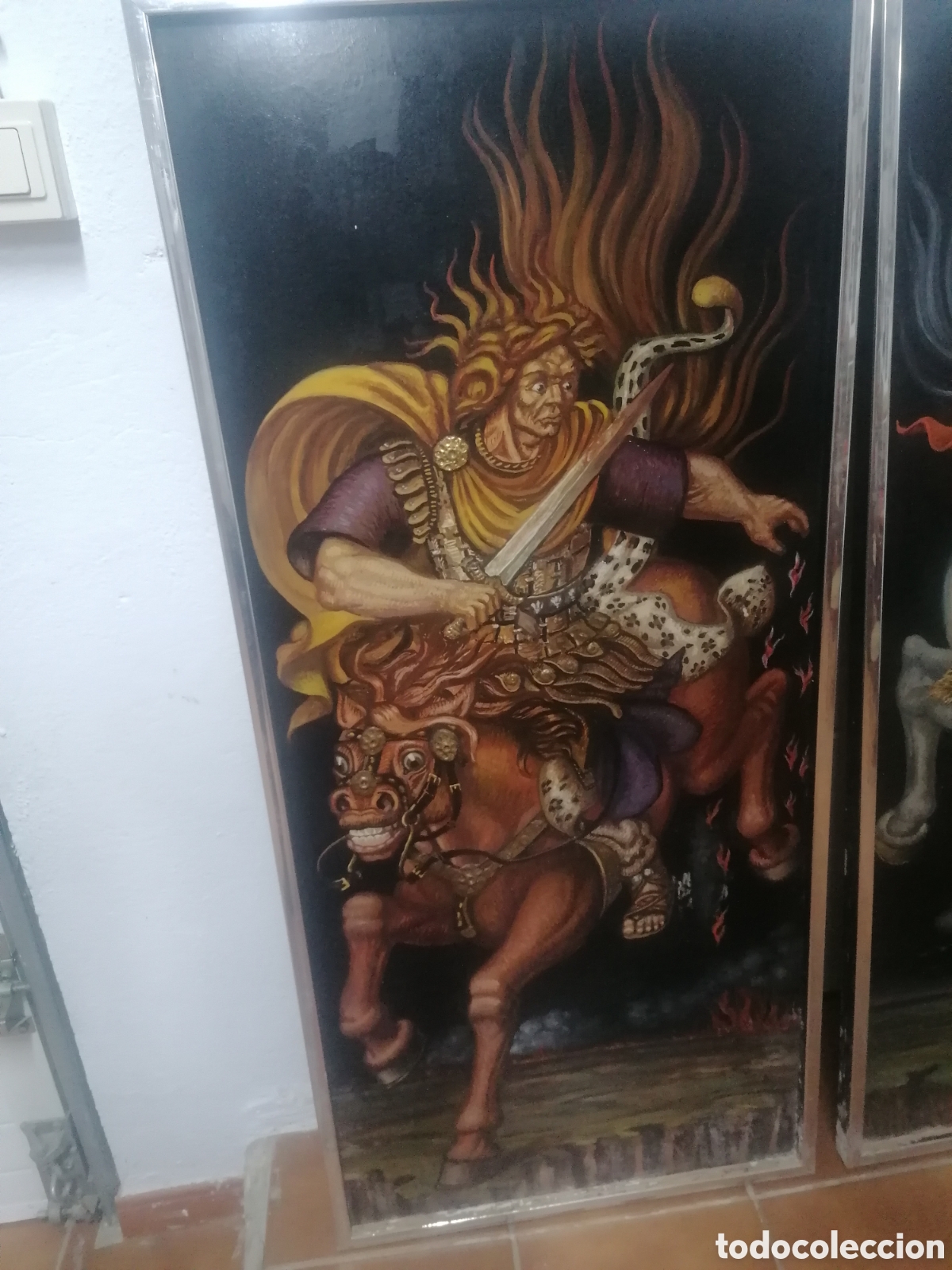 Arte: &Oacute;leo sobre tabla &rdquo; 4 jinetes del apocalipsis&rdquo; - Foto 8
