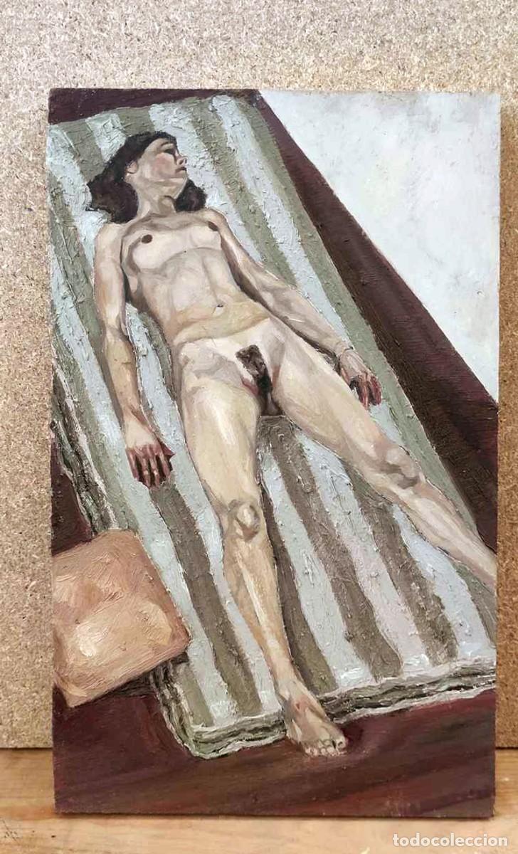 pintura figurativa contemporánea mujer desnuda - Compra venta en  todocoleccion