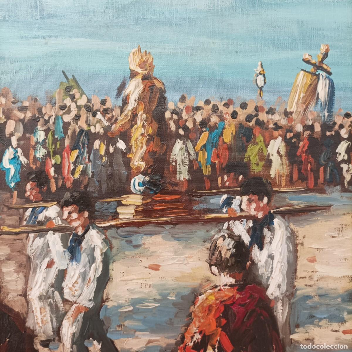 Arte: Cuadro Procesi&oacute;n en Las Rias (Galicia) - Foto 13