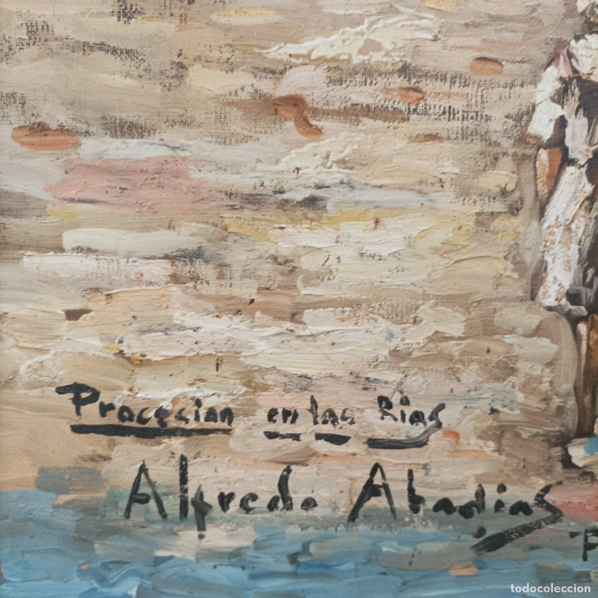 Arte: Cuadro Procesi&oacute;n en Las Rias (Galicia) - Foto 14