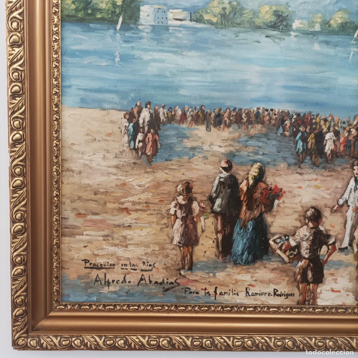 Arte: Cuadro Procesi&oacute;n en Las Rias (Galicia) - Foto 17