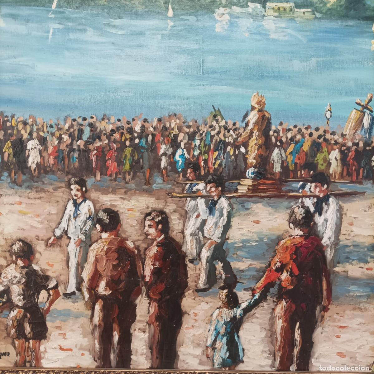 Arte: Cuadro Procesi&oacute;n en Las Rias (Galicia) - Foto 26