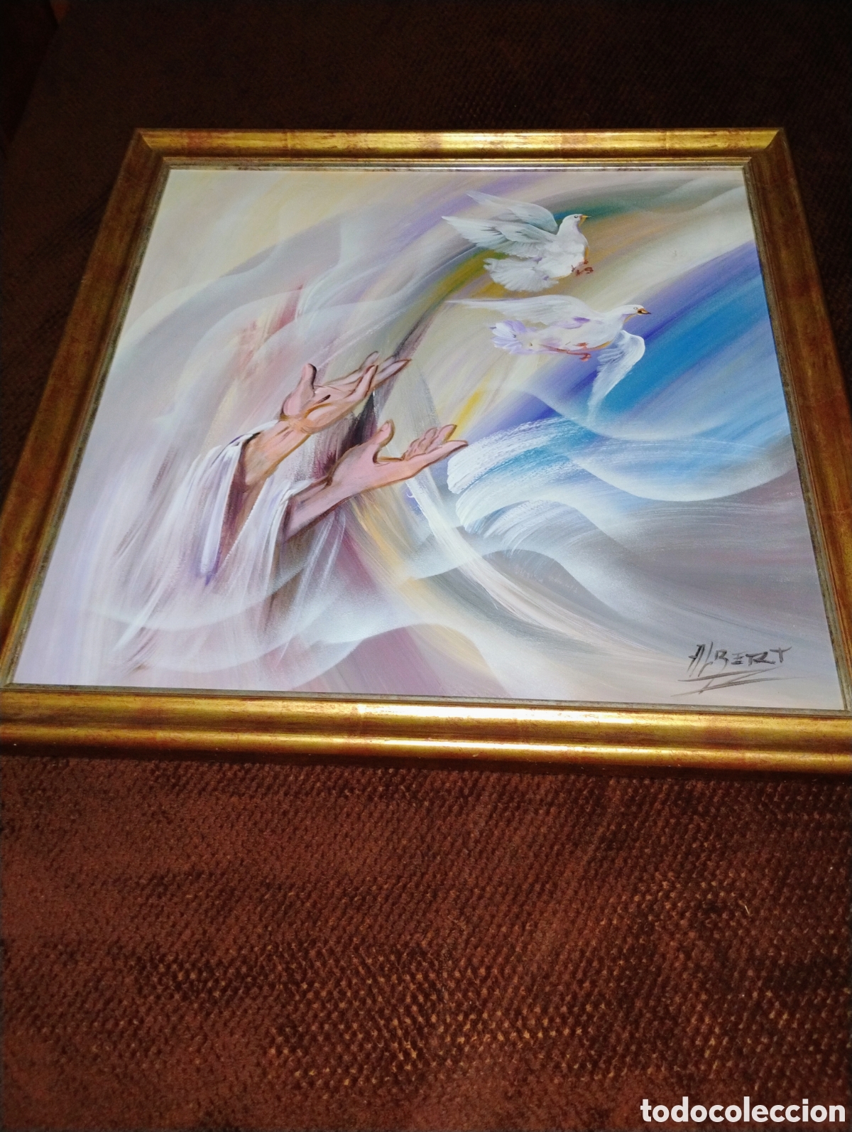 Arte: &rdquo;Paz&rdquo;, Oleo sobre Lienzo 92x92cm - Foto 2