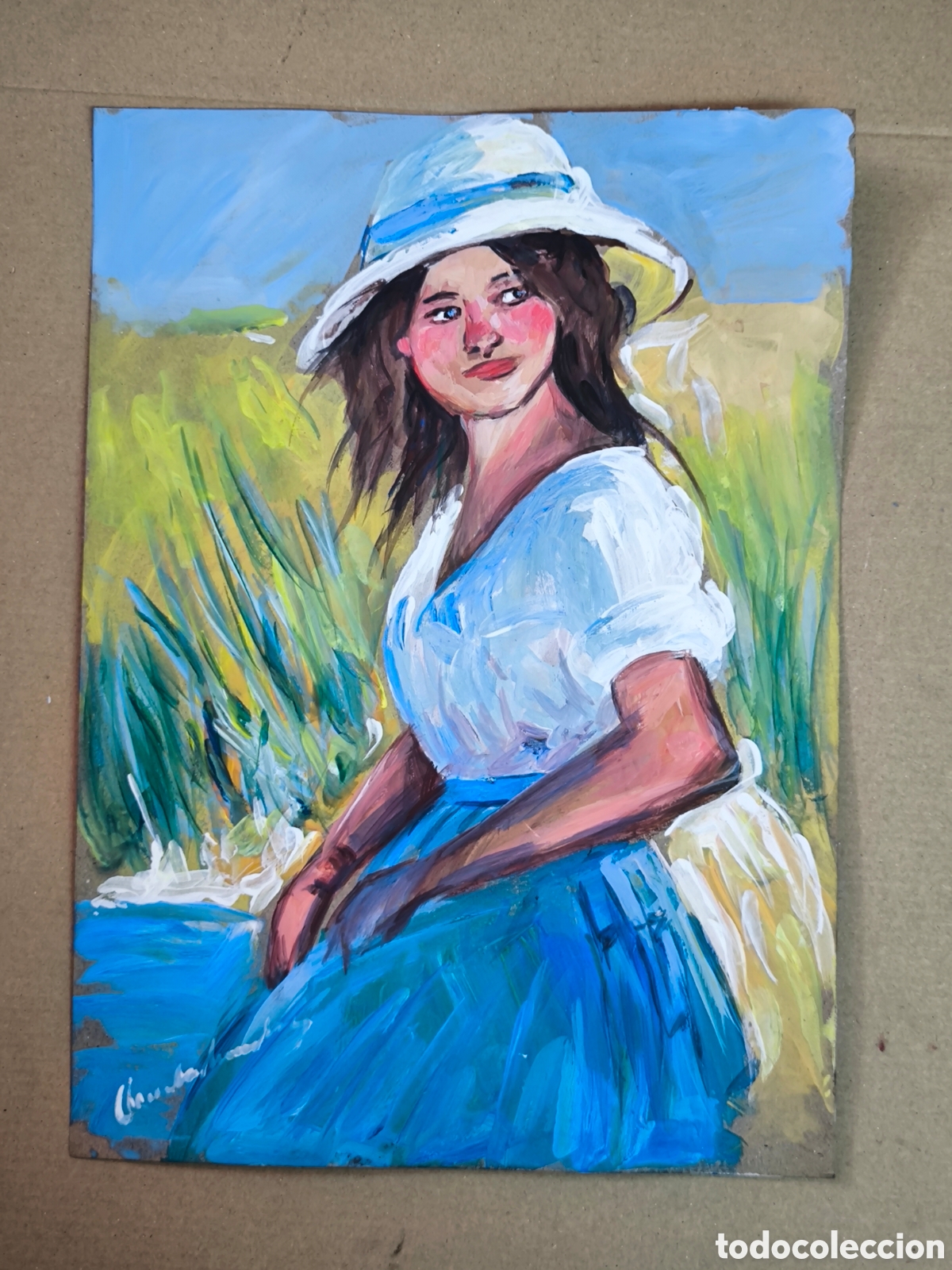 Kunst: Chica en el campo ( expresionismo )