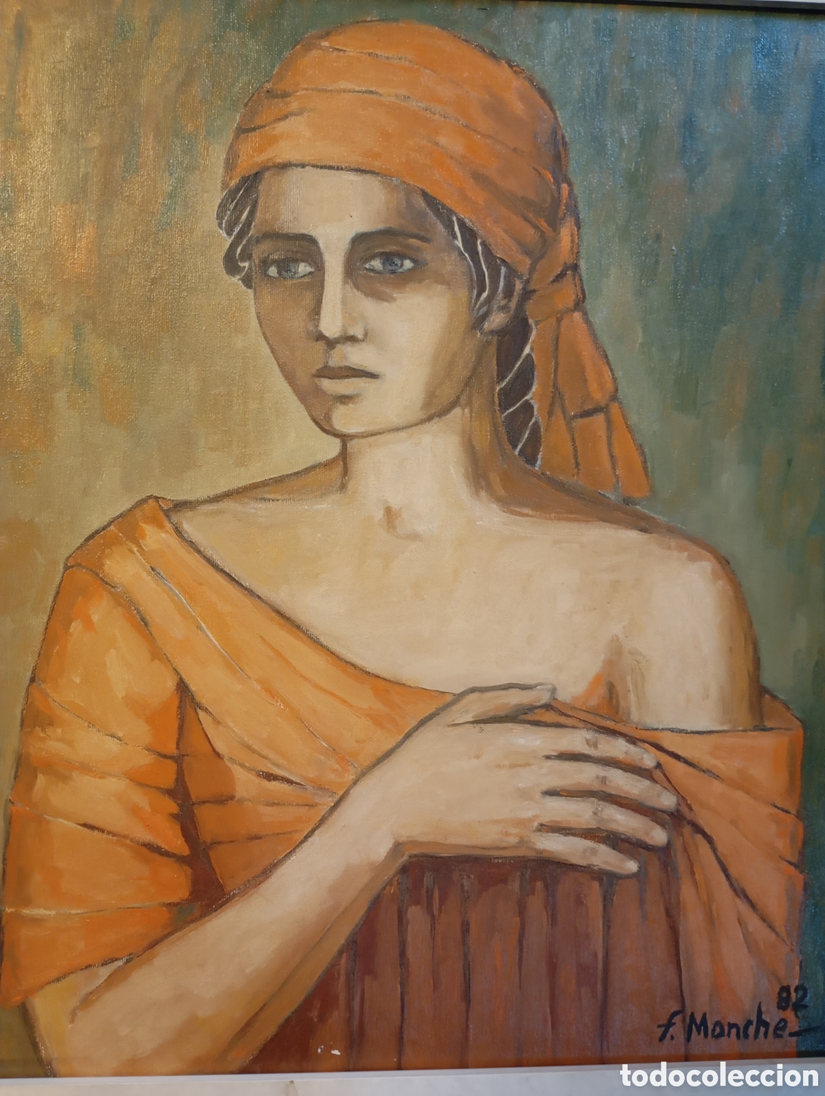 Arte: Pintura F.M. Monche precioso &oacute;leo lienzo cuadro
