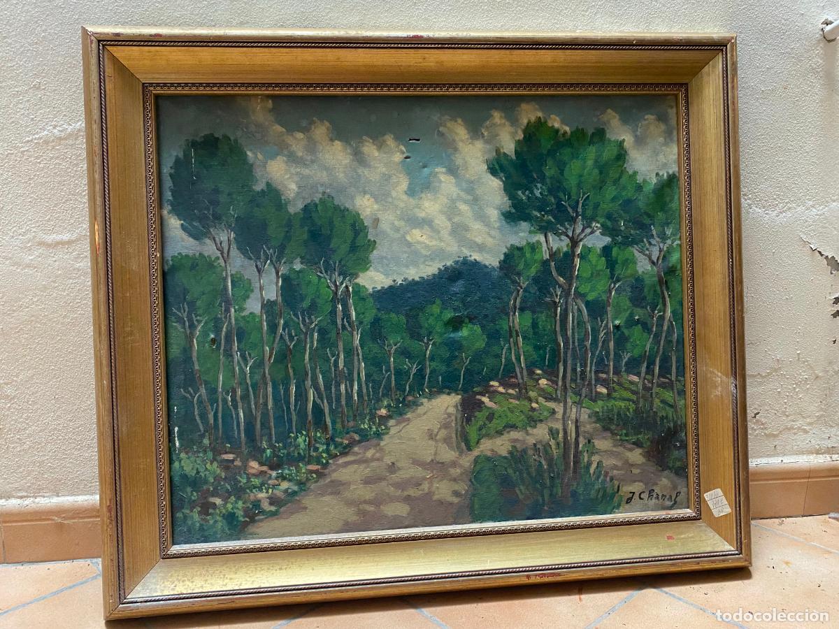 Arte: oleo sobre lienzo escuela de mallorca - Foto 1