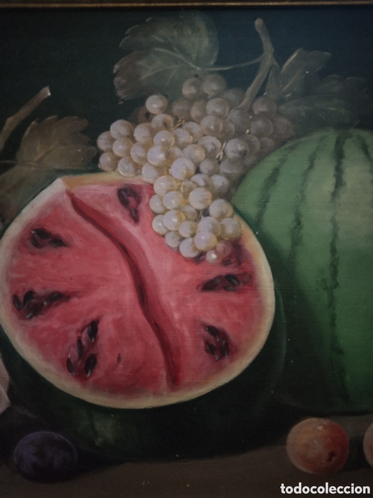 Arte: Oleo sobre tabla precioso bodegon 78x46 - Foto 3