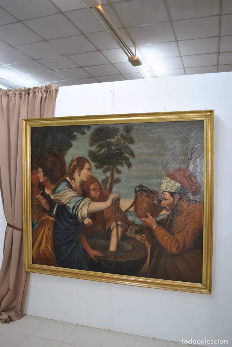 Arte: &Oacute;LEO SOBRE LIENZO REBECA Y ELIEZER - Foto 3