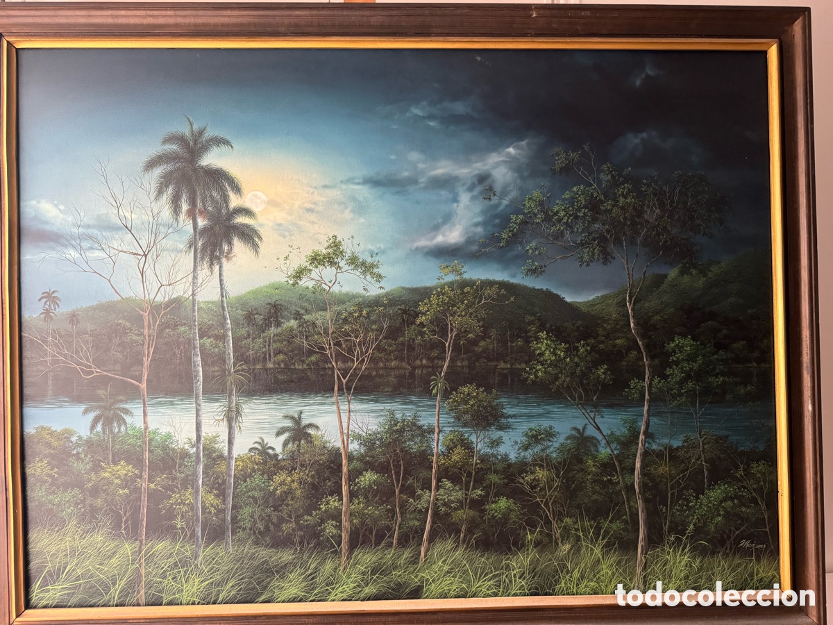 Arte: Nocturno en el R&iacute;o &Oacute;leo - Foto 1
