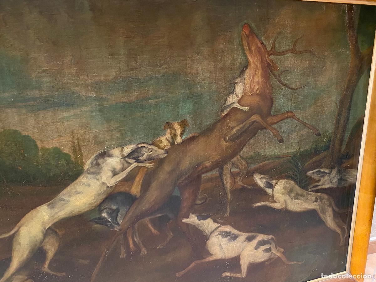 Arte: oleo sobre lienzo caza - Foto 4