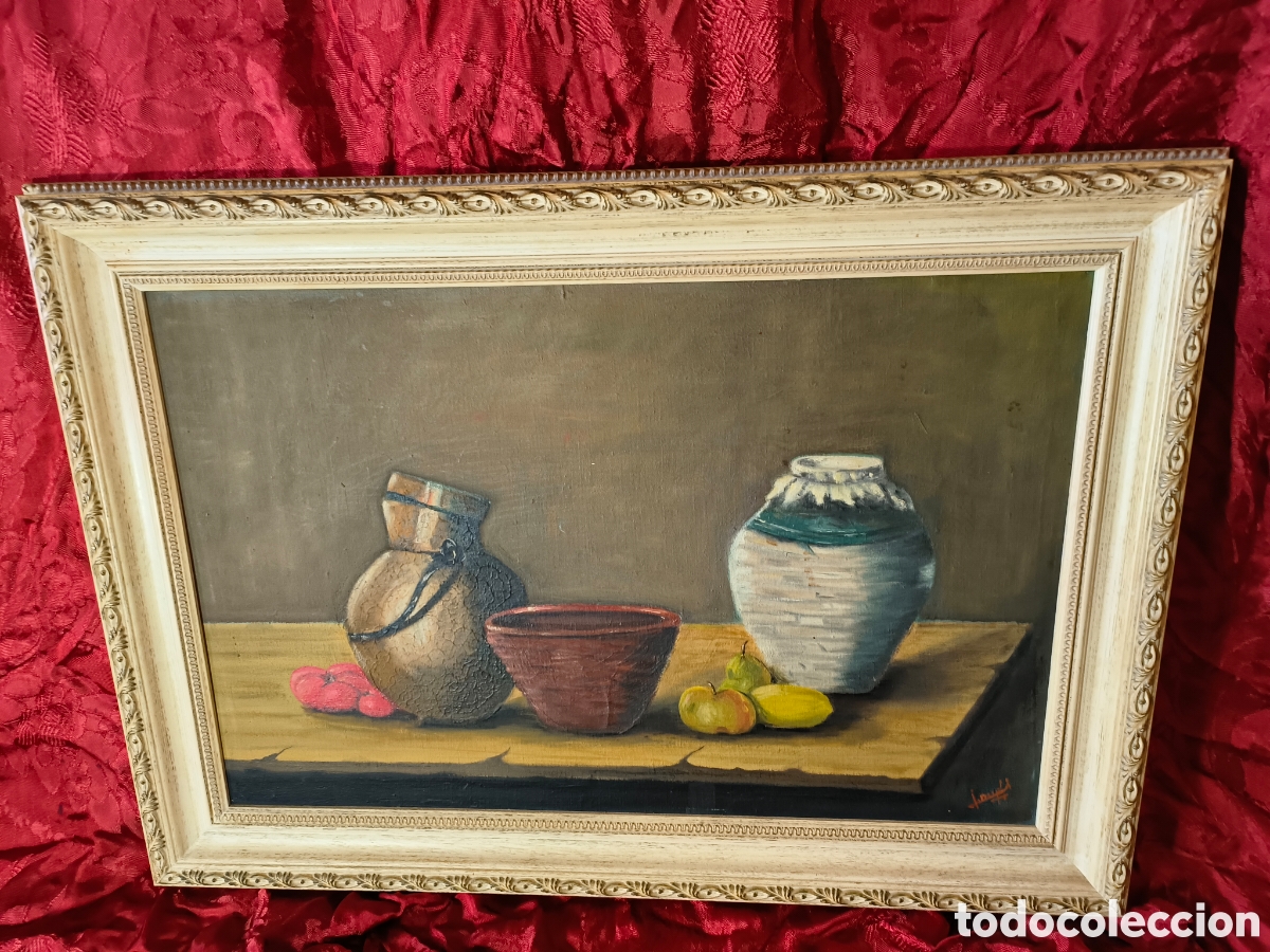 Arte: Oleo firmado.Bodeg&oacute;n - Foto 1