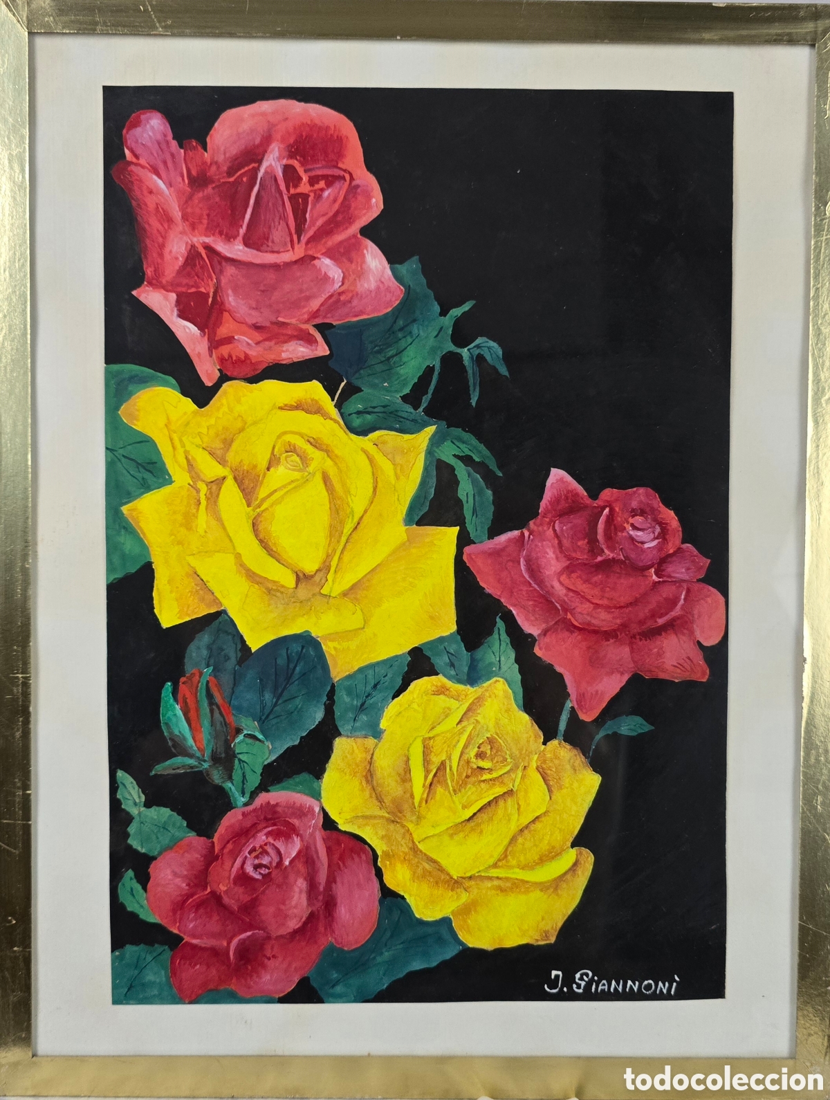 Arte: Bodegon de Rosas por J. Giannoni