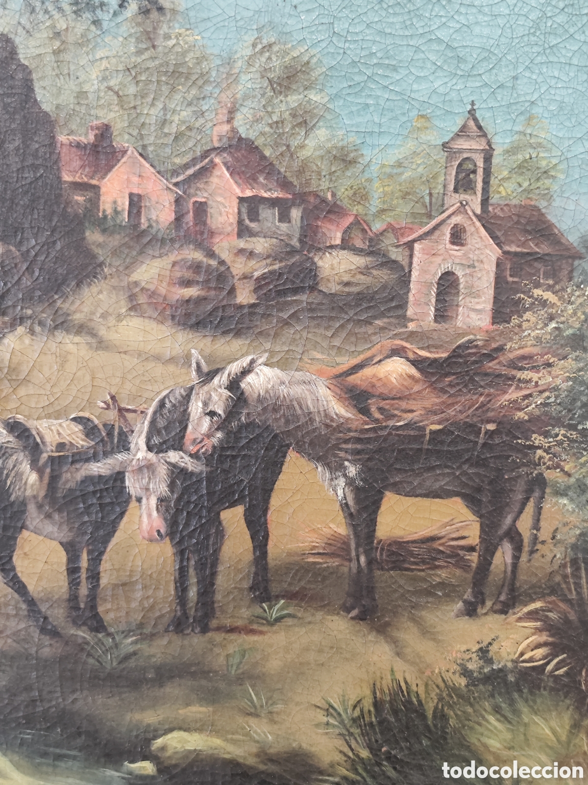 Arte: Ram&oacute;n Taboada. &Oacute;leo sobre lienzo siglo XIX. - Foto 8