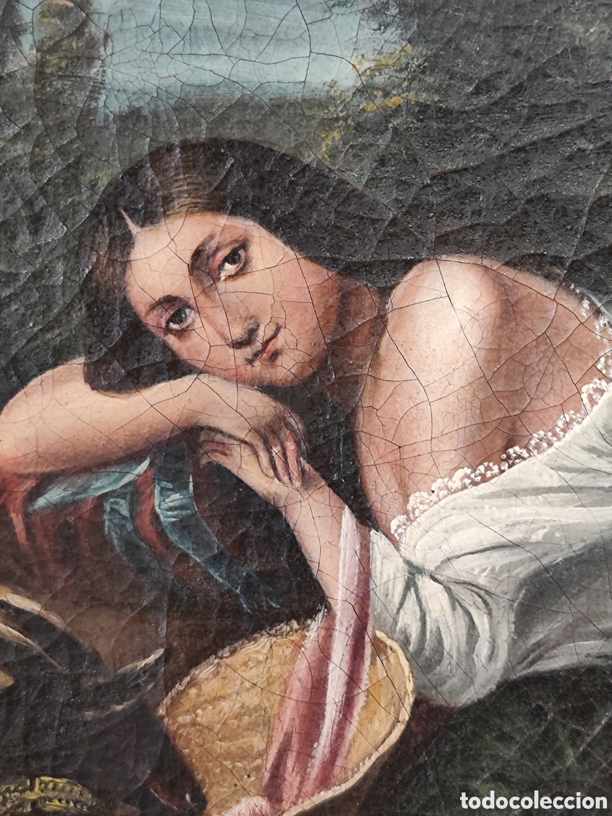 Arte: Ram&oacute;n Taboada. &Oacute;leo sobre lienzo siglo XIX. - Foto 12