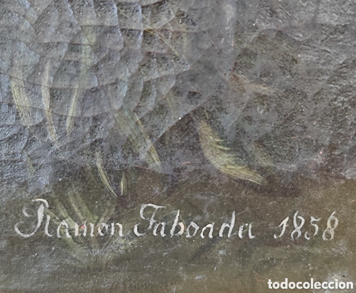 Arte: Ram&oacute;n Taboada. &Oacute;leo sobre lienzo siglo XIX. - Foto 16